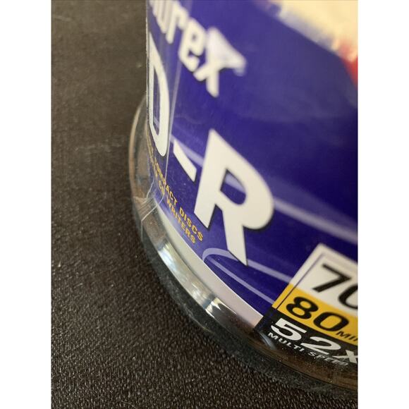 MEMOREX Music CD-R 50 PK pack Spindle 52X 700MB 80min Blank CD New Sealed - Picture 6 of 6